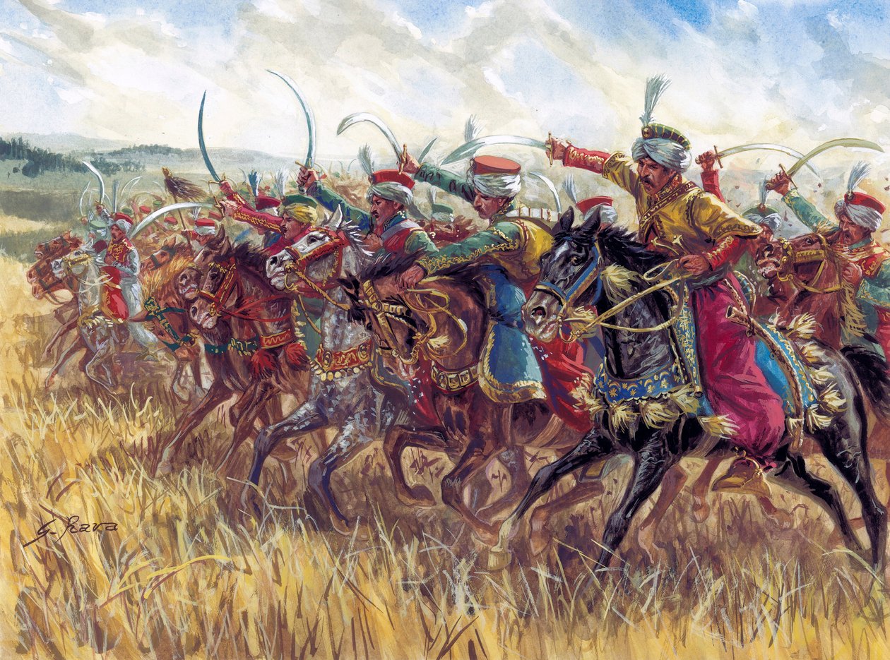 First Empire: The Charge of the Mamluk Cavalry of Napoleon I by Giuseppe Rava