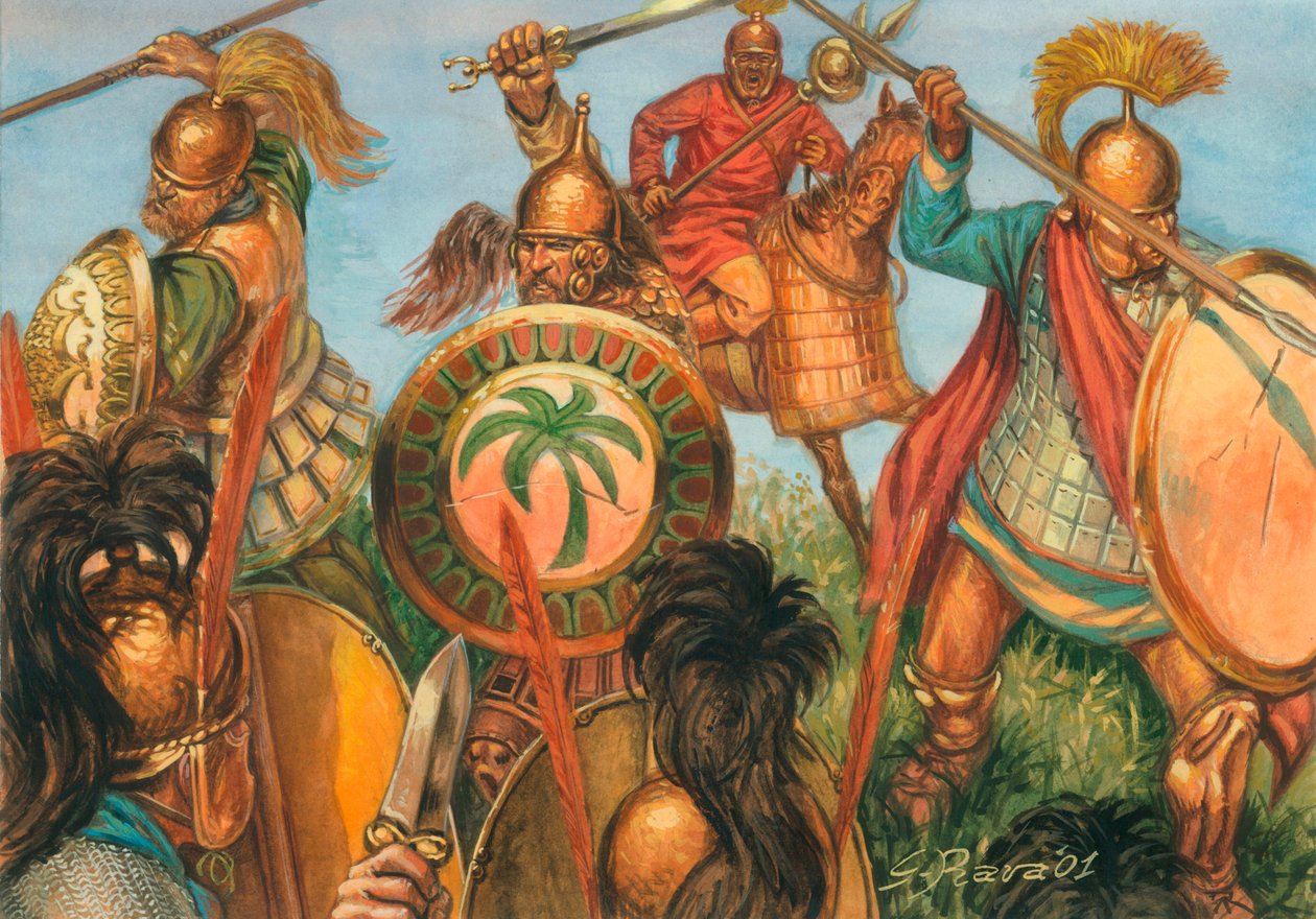 Punic war: infantry of ancient Carthage (illustration by Giuseppe Rava) by Giuseppe Rava