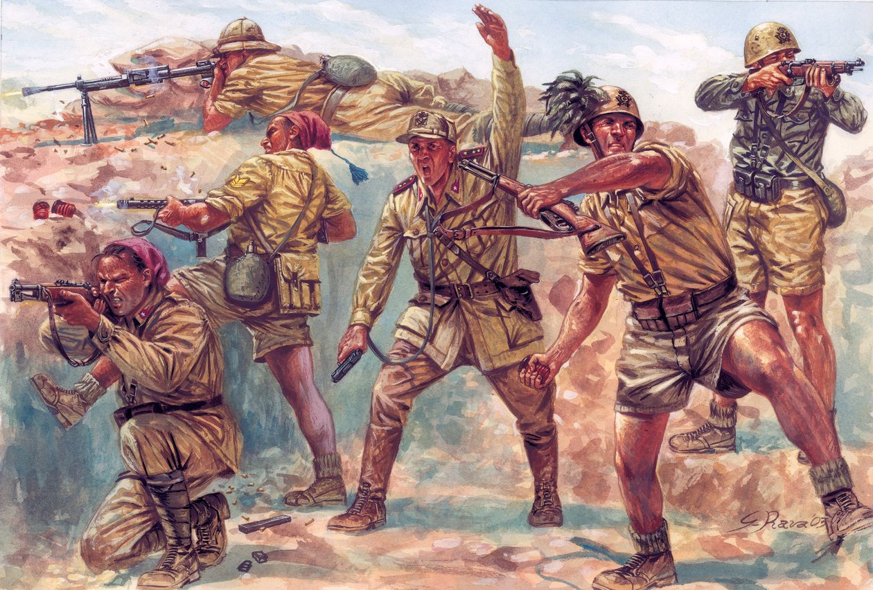 Second World War: Italian Bersaglieri in Libya by Giuseppe Rava