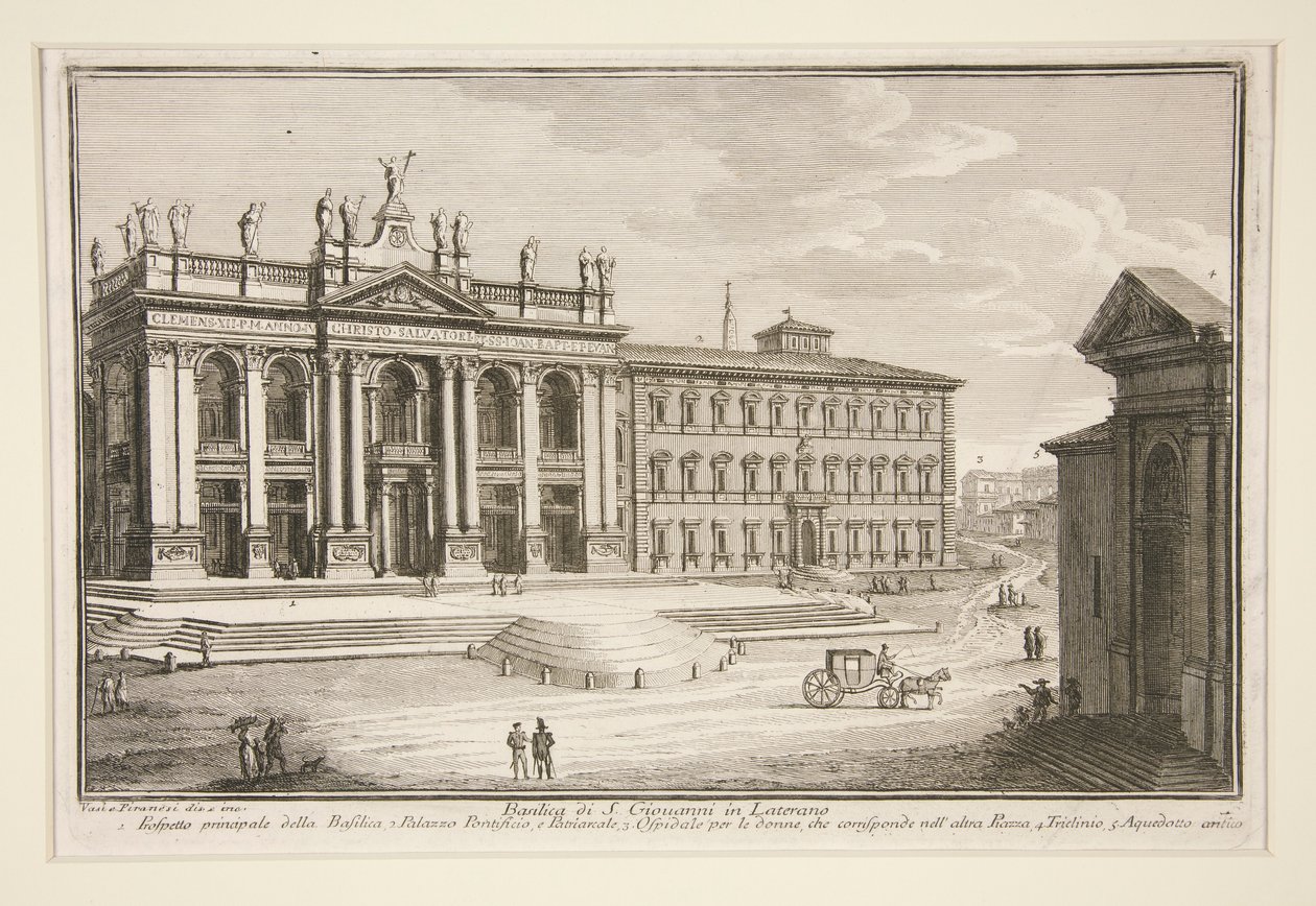 The Church of St. John Lateran by Giuseppe Vasi