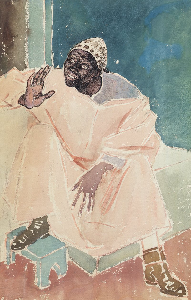 Seated Moroccan, 1936 by Glyn Warren Philpot