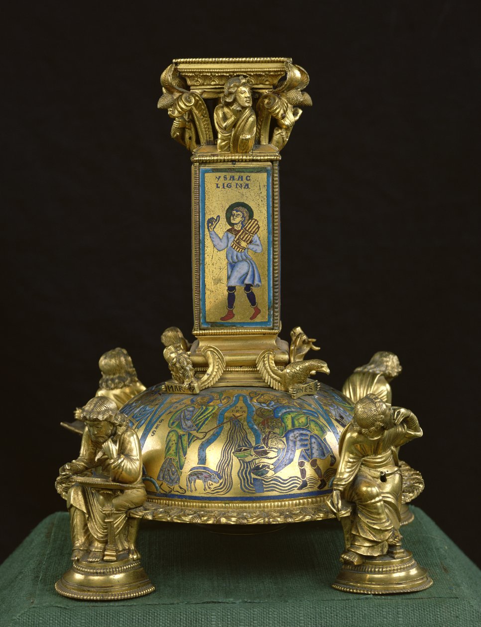 Base of the Cross of St. Bertin, from the Abbaye Saint-Bertin (detail) by Godefroid de Huy