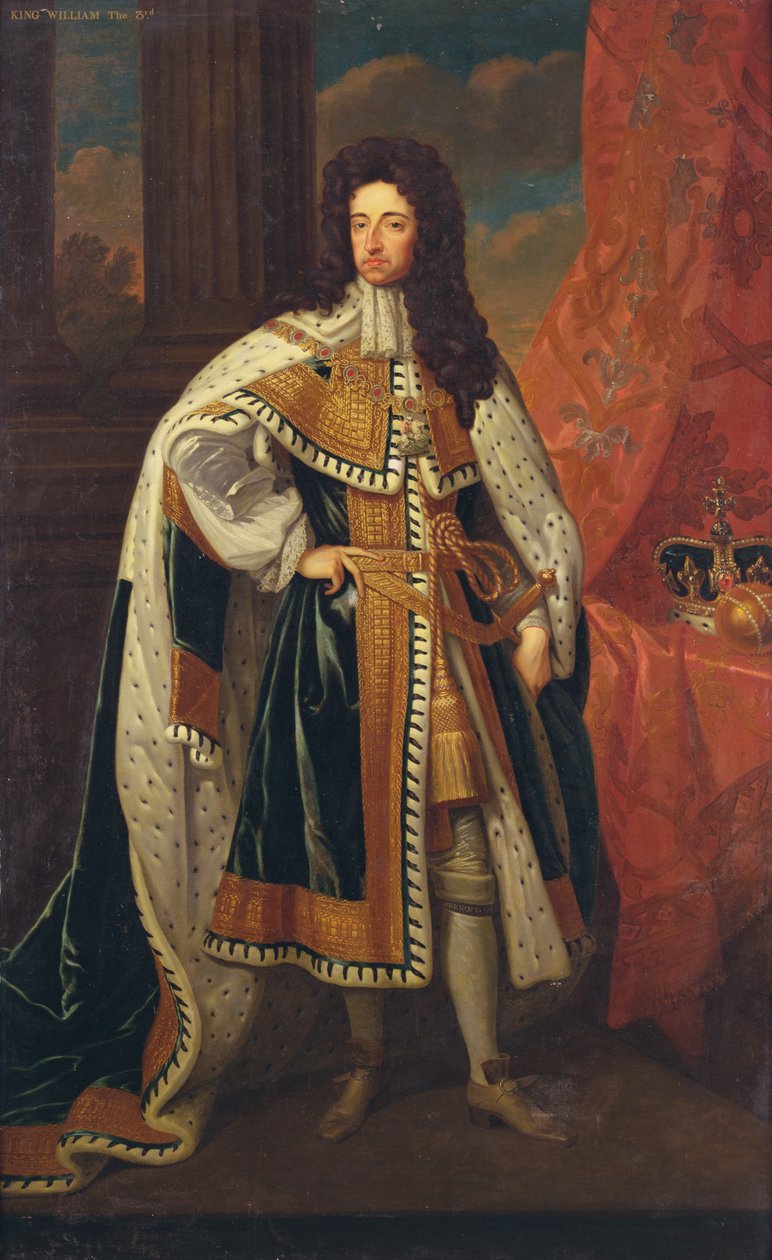 King William in State Robes by Godfrey (after) Kneller