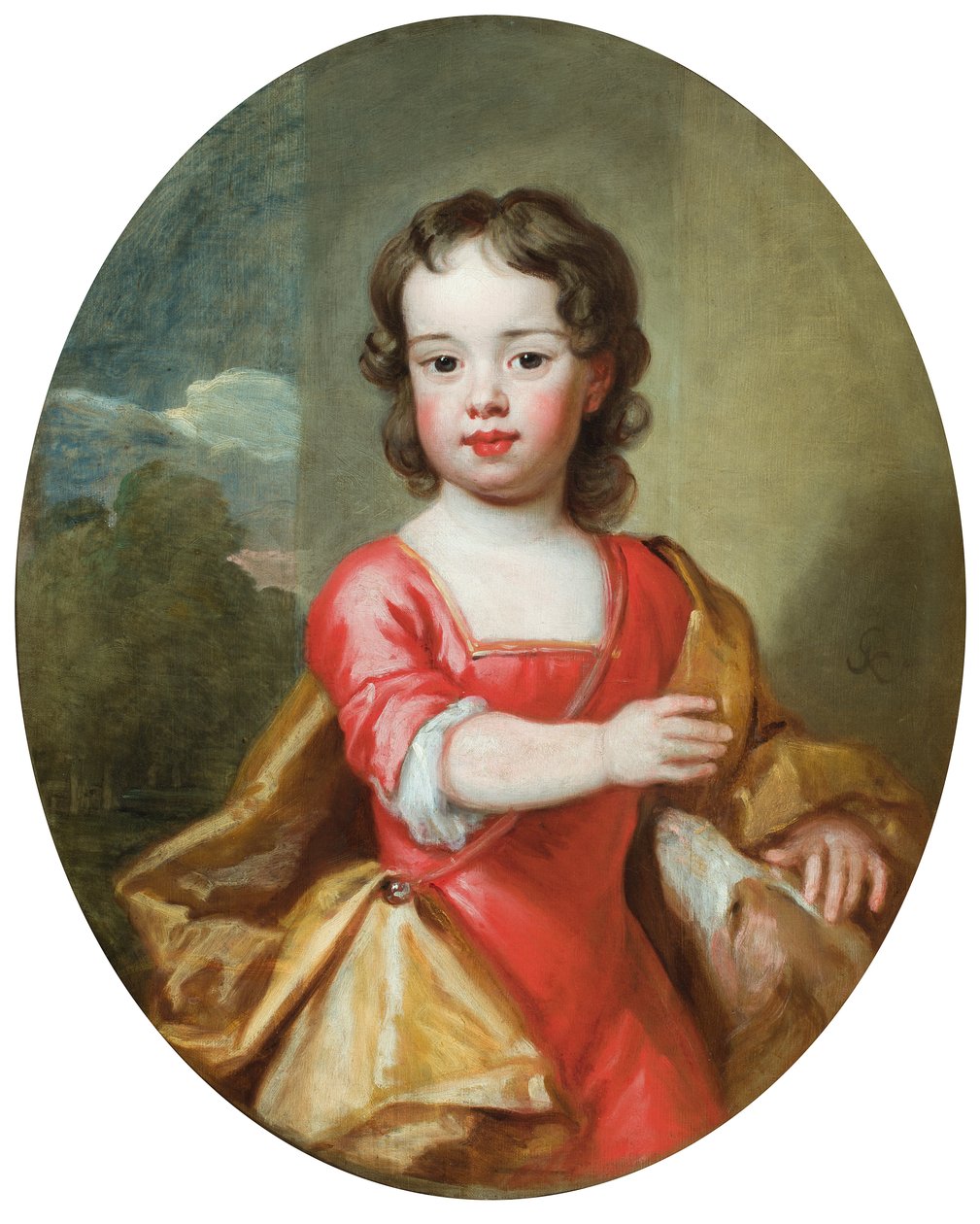Portrait of Algernon Seymour, Earl of Hertford, later 7th Duke of Somerset, when a boy, aged about 4 by Godfrey Kneller
