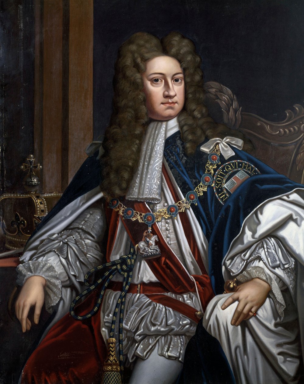Portrait of George I, King of Great Britain (1660-1727) by Godfrey Kneller