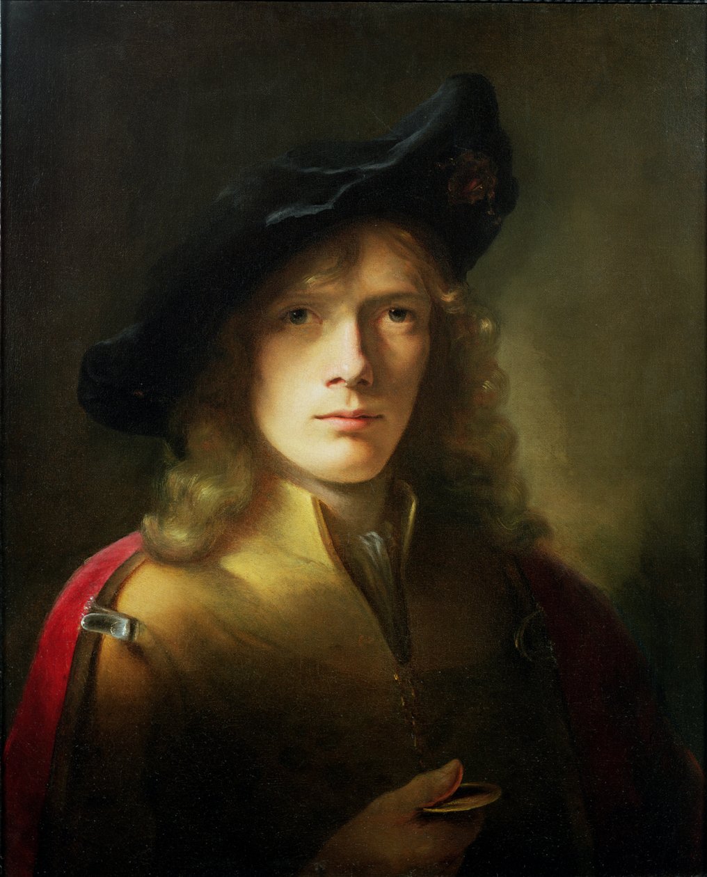 Portrait of a Young Man Holding a Medal by Godfrey Kneller