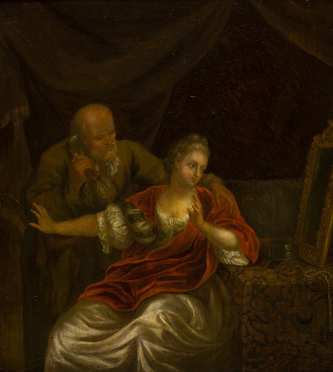 An Offer Rejected by Godfried (after) Schalken or Schalcken
