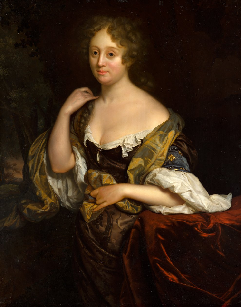 Portrait of Isabella Agneta Deutz (1658-1694/96) by Godfried Schalcken