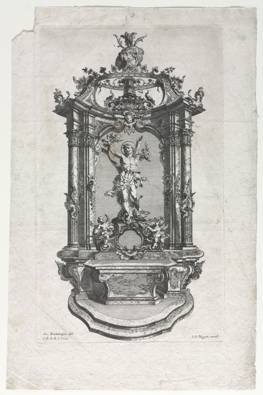 Model for Altar for Woodcarvers by Gottfried Bernhard Götz