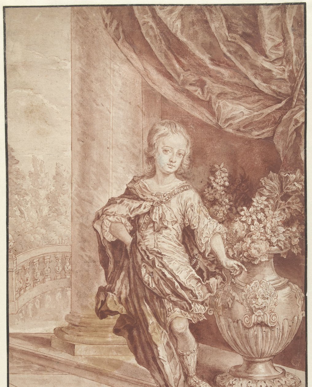 Portrait of an Unknown Young Man in an Imagined Roman Costume by Gottfried Kneller