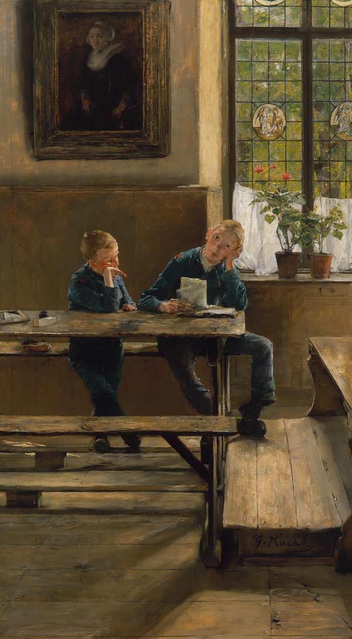 In the Orphanage, c.1886 by Gotthardt Johann Kuehl