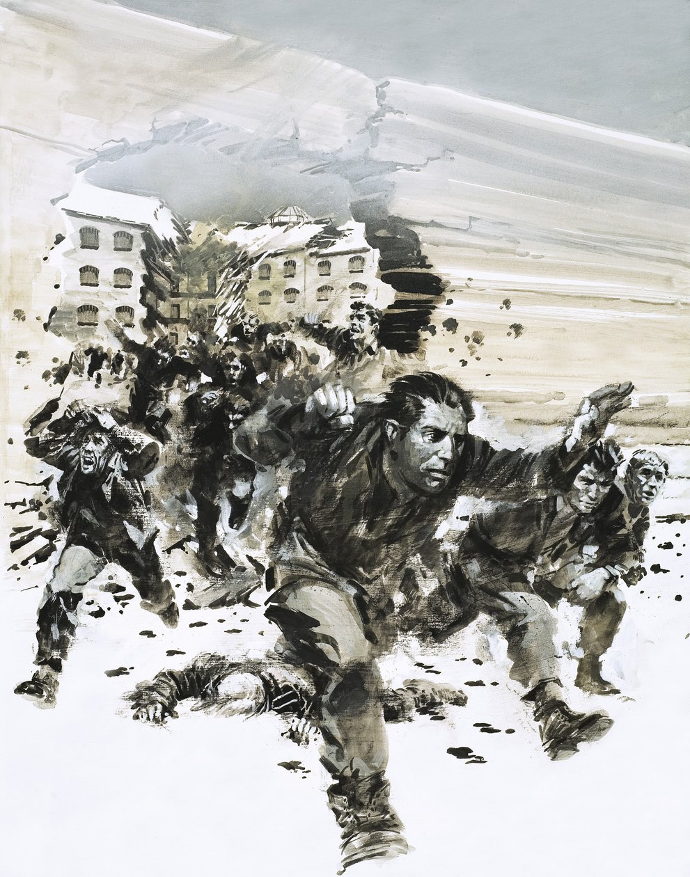 POWs Escaping Amiens Jail by Graham Coton