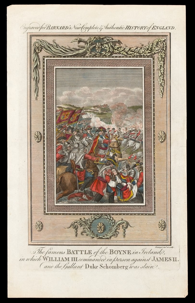 The Famous Battle of the Boyne in Ireland, 1690 by Grainger