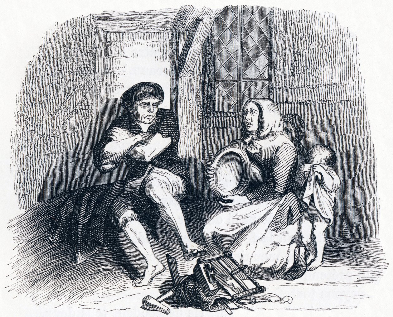 The Limbs and Stomach - Fables by La Fontaine by Grandville