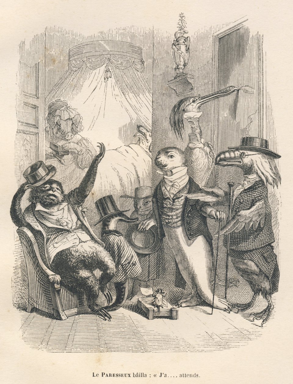 The sloth yawned as he waited. Illustrated vignettes by JJ Granville ...