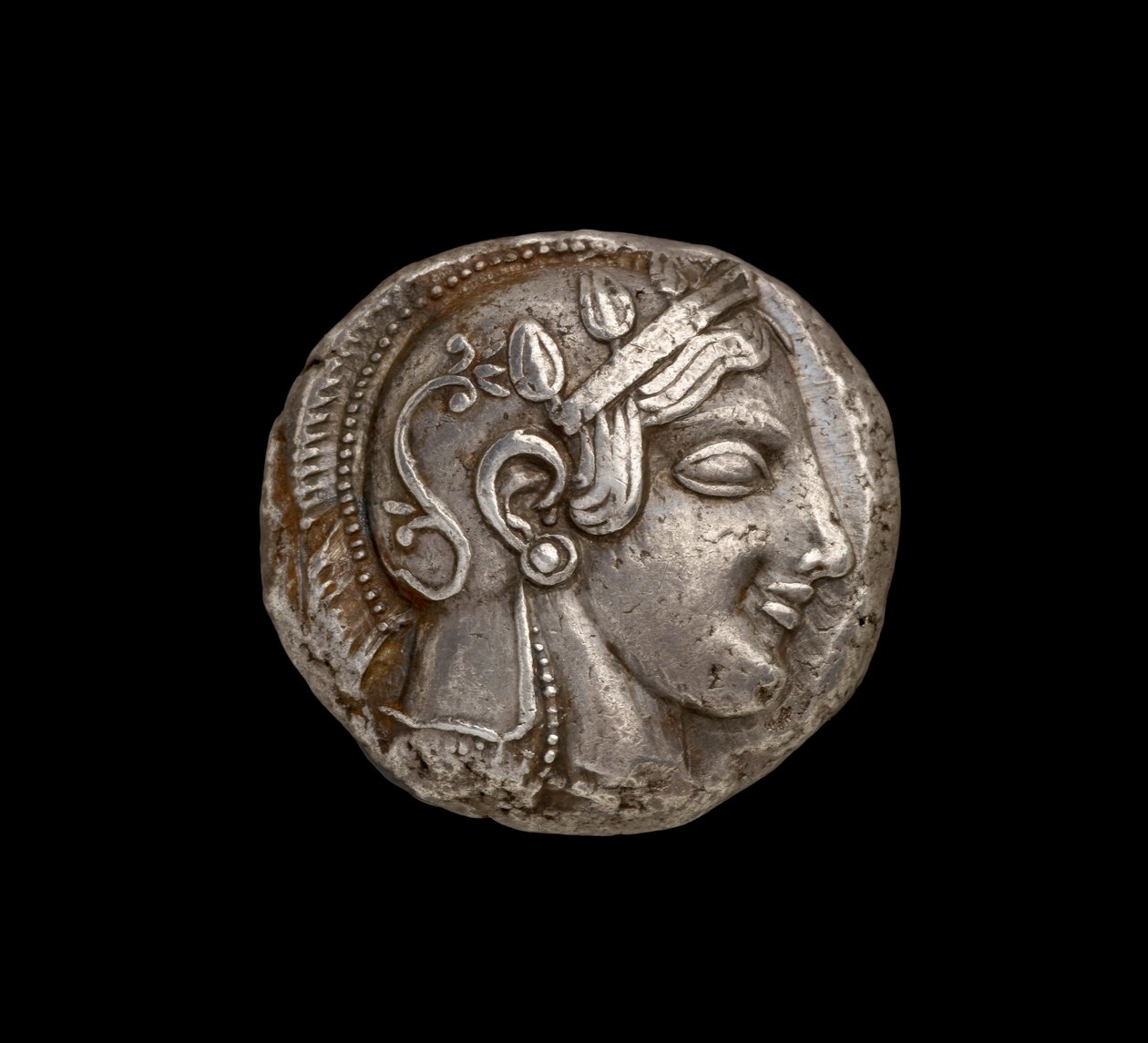 Athena Coin, View of Obverse Depicting the Head of Athena, c.440 BC (silver) by Greek