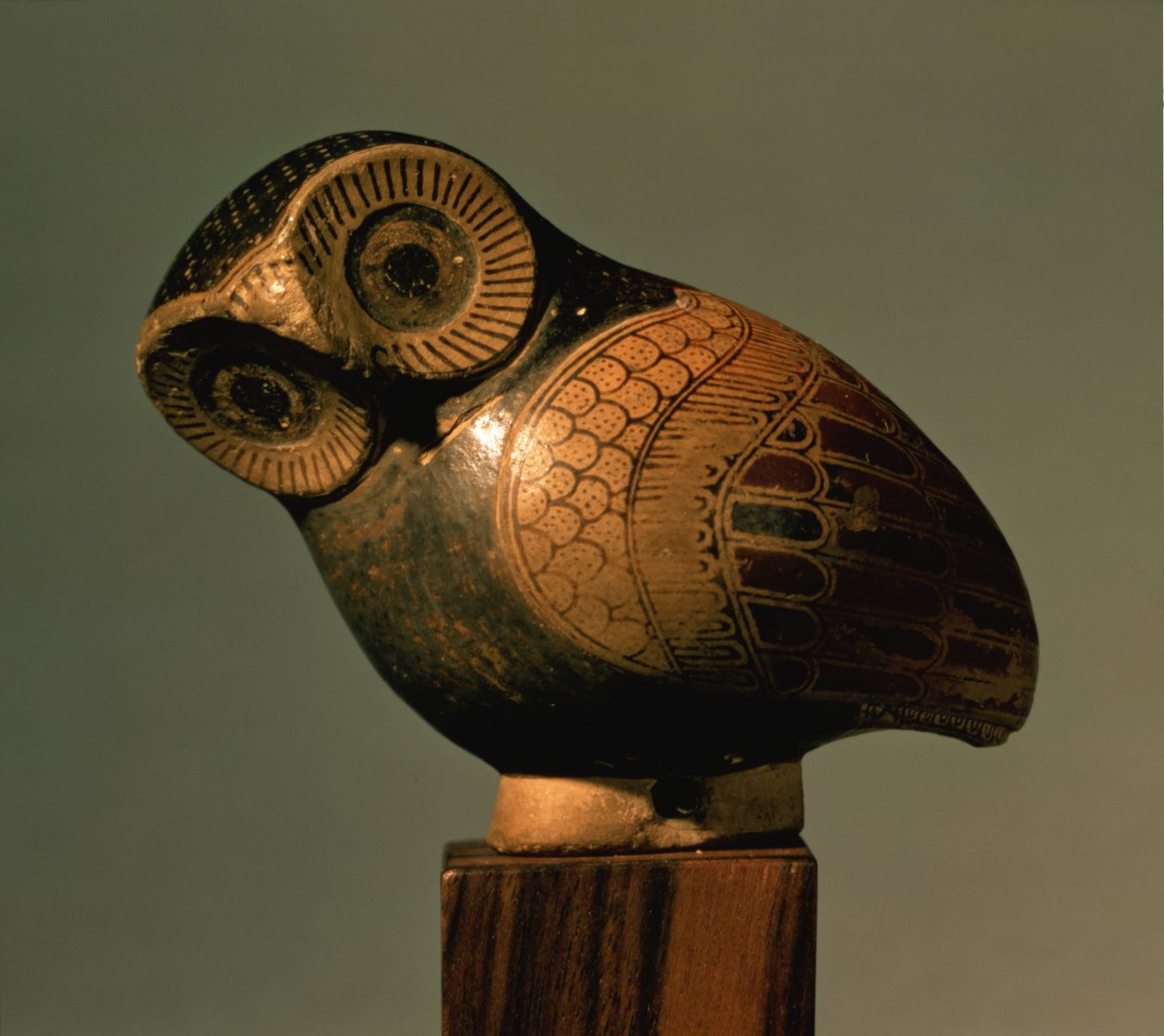 Vase in the form of an owl, Proto-Corinthian, c.640 BC by Greek