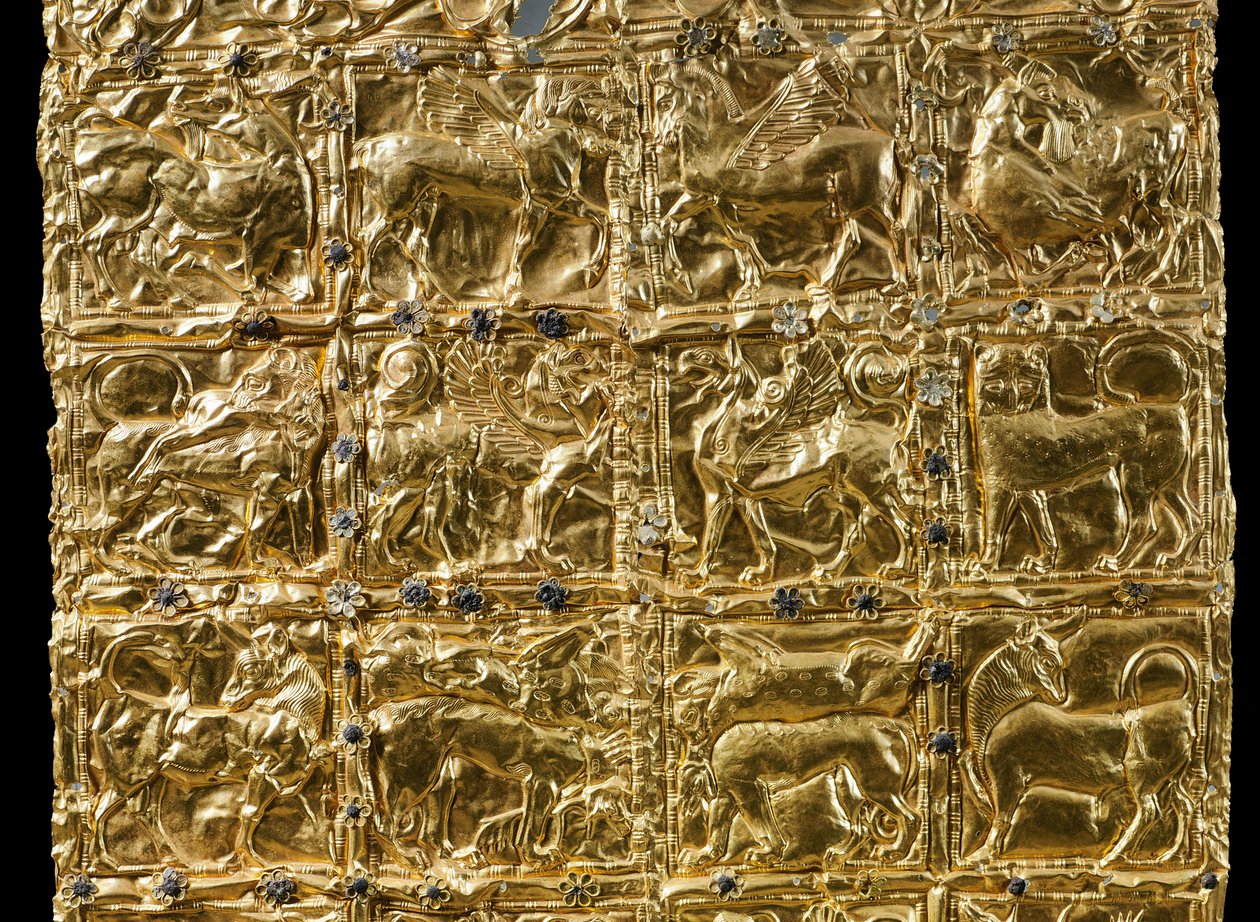 Foil with Embossed Decoration from Delphi (detail) by Greek