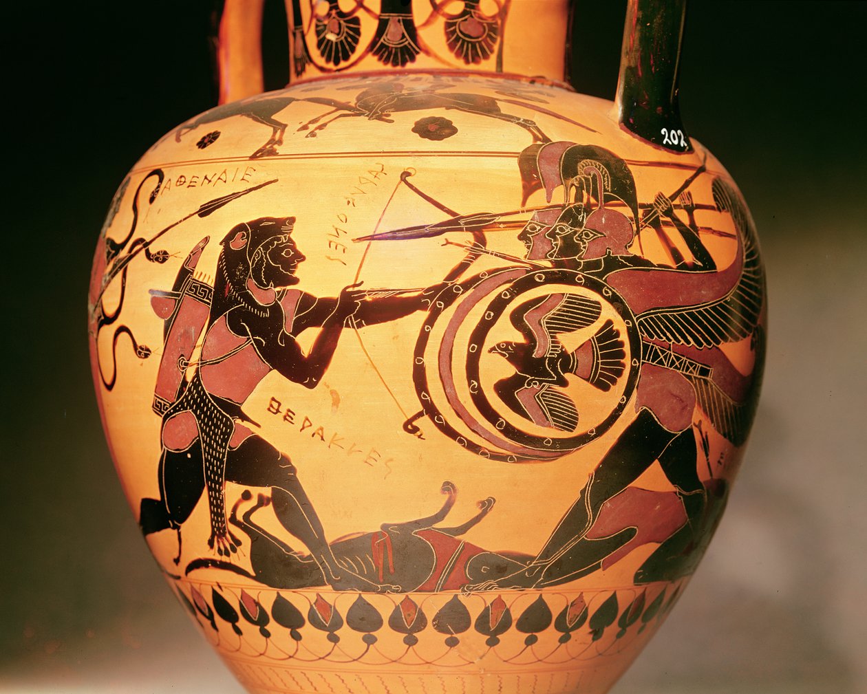 Heracles Fighting Geryon by Greek