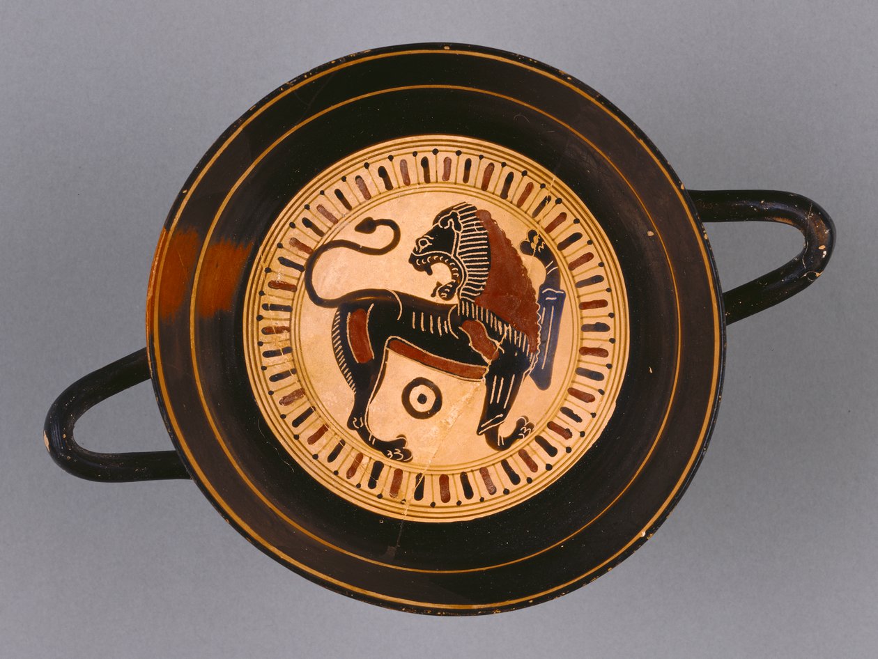 Laconian Black-Figure Kylix attributed to Hunt painter, c.540 BC by Greek