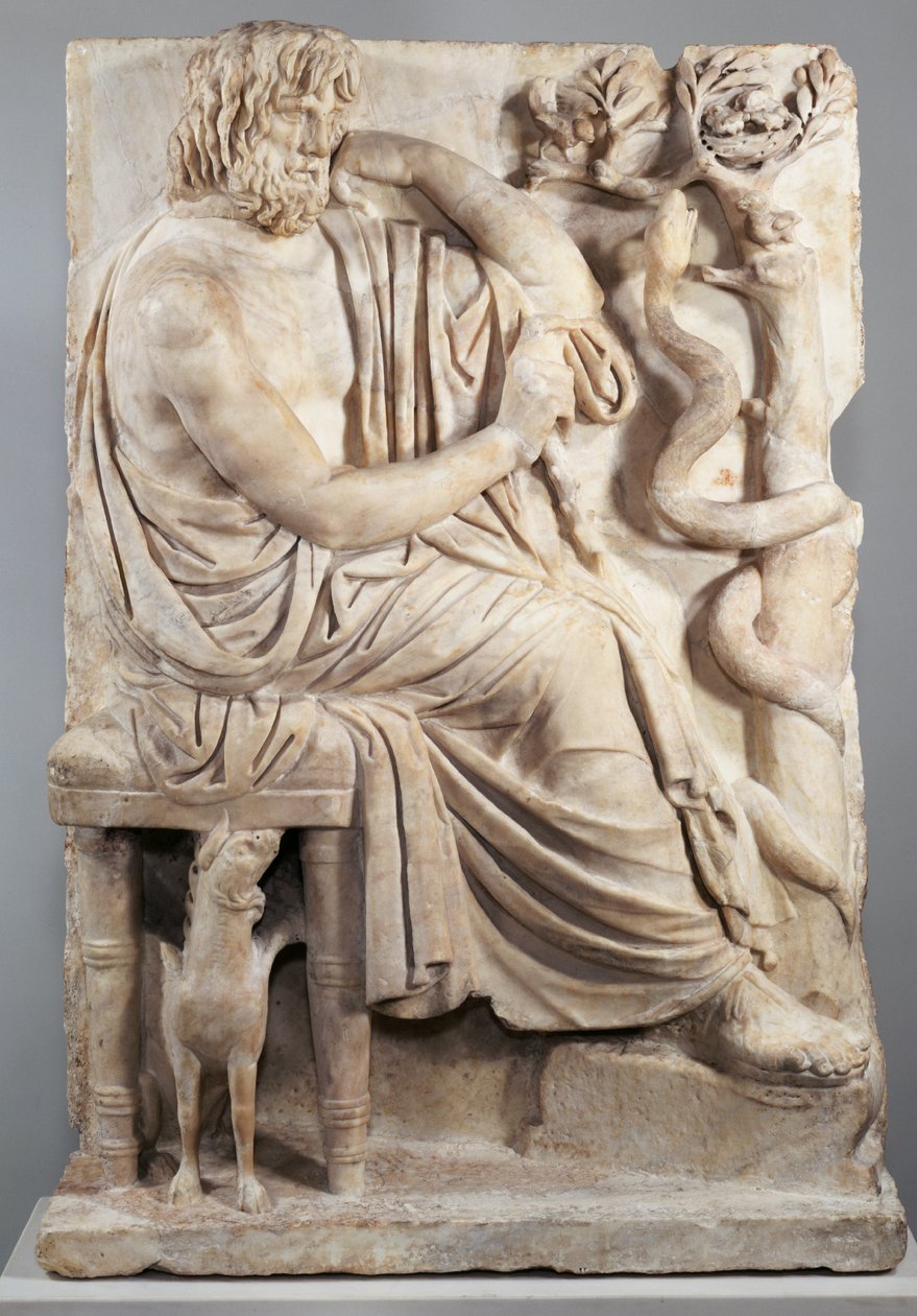 Relief with a Seated Man (The Lansdowne Homer), c.75 BC by Greek