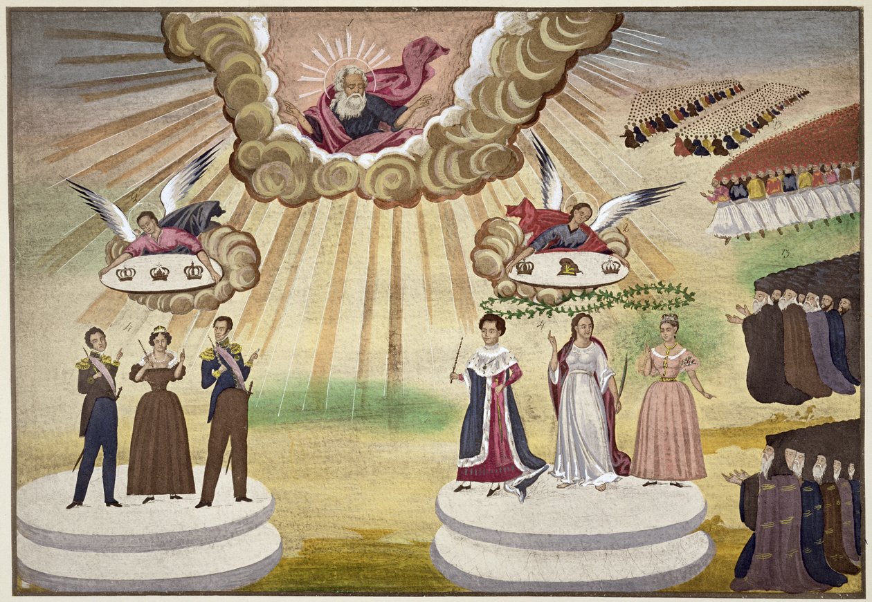 Prayers to the Gods for the Liberation of Greece, plate 1 from ...