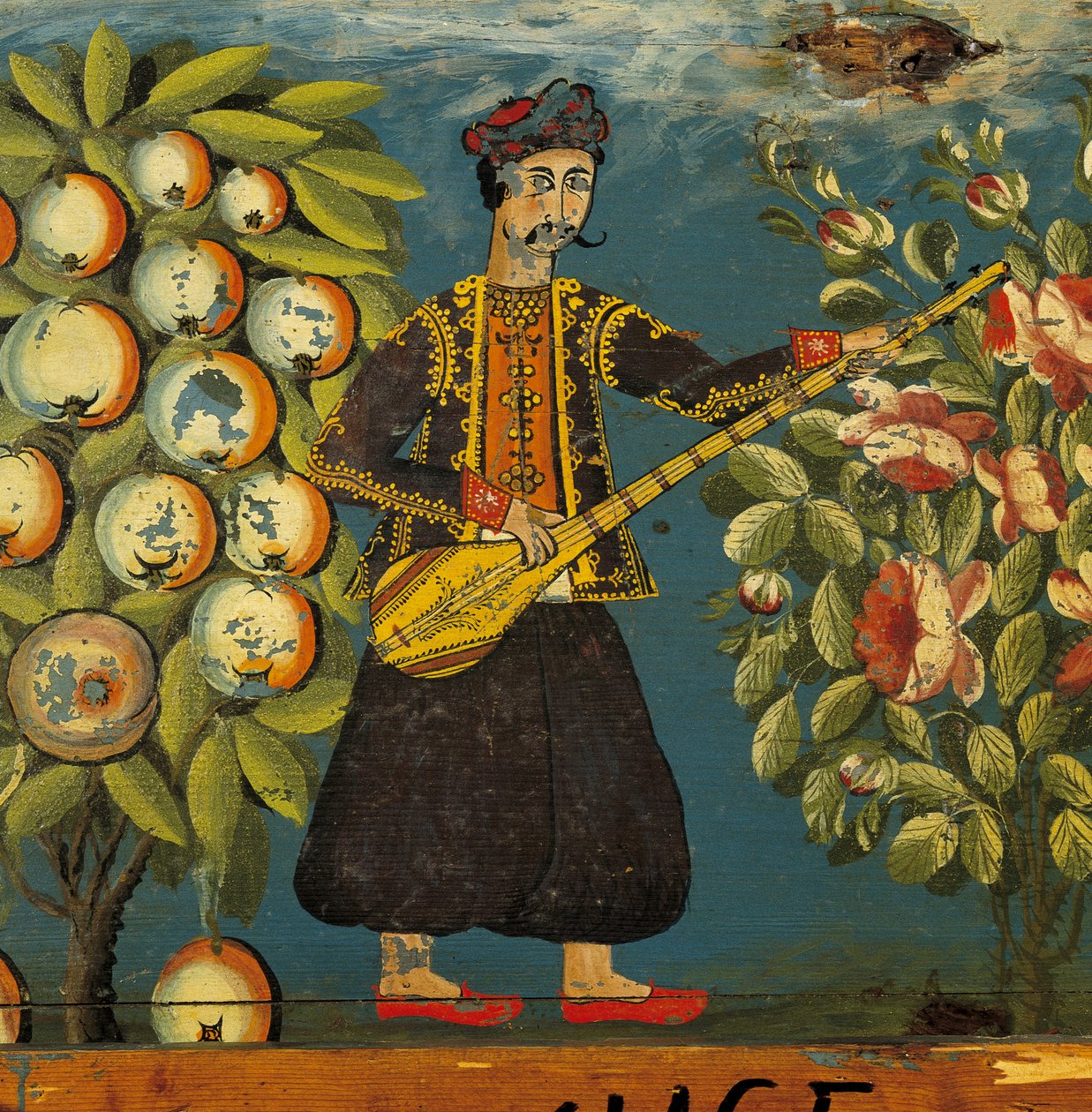 Musician from a Chest, from Mytilini, Lesbos (detail) by Greek School