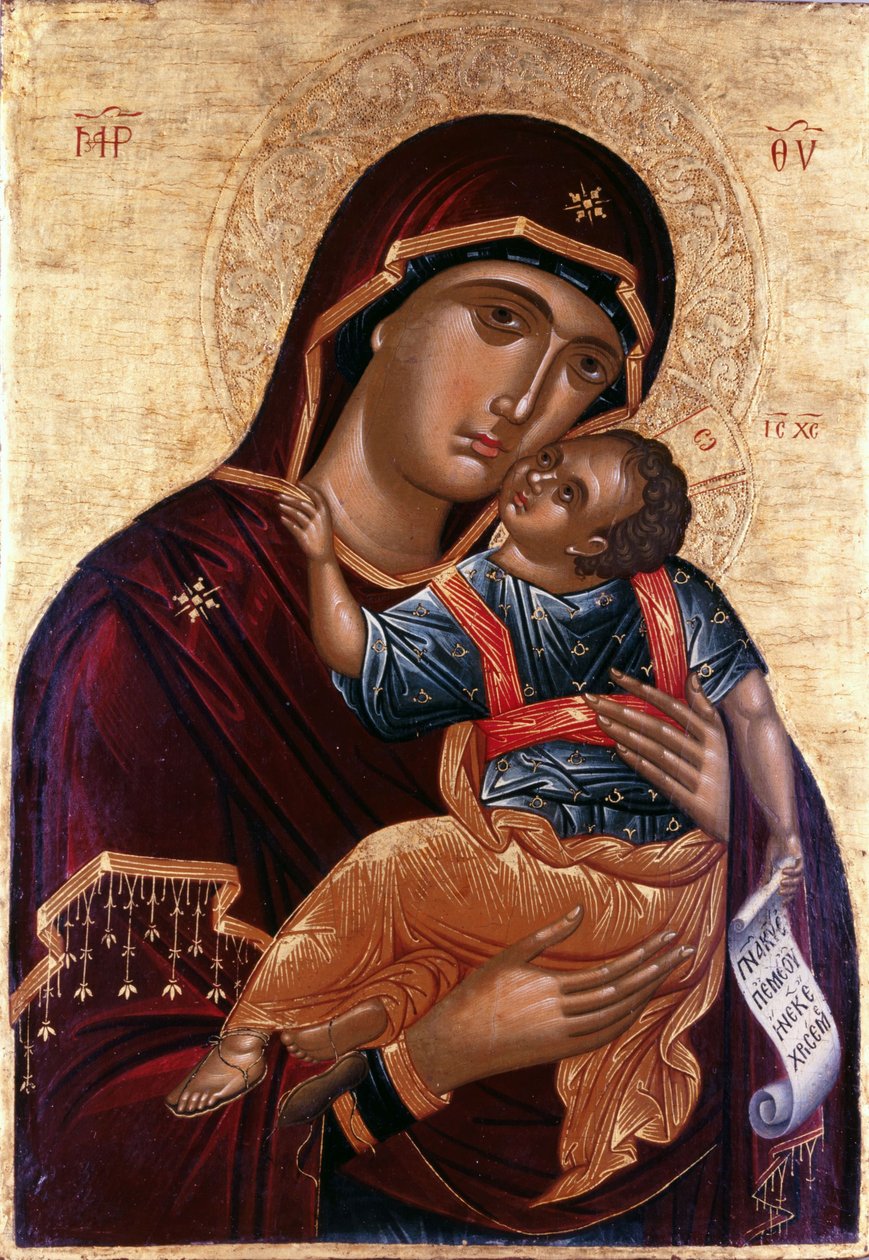 Our Lady of Tenderness The Virgin Eleusa by Greek icon