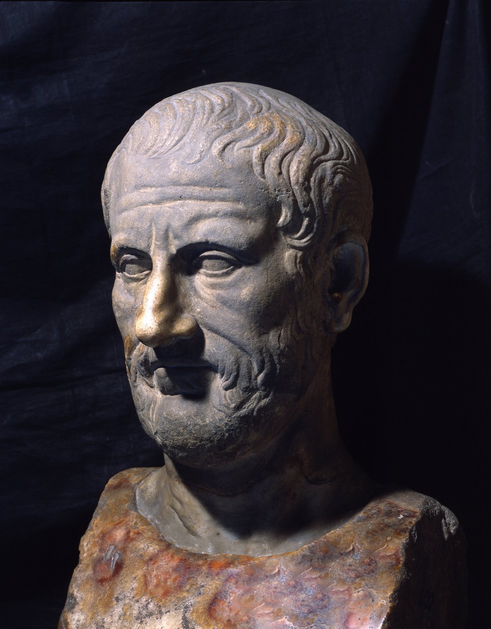 Representation of the Greek philosopher Theophrastus (372-287 BC) by Greek or Roman