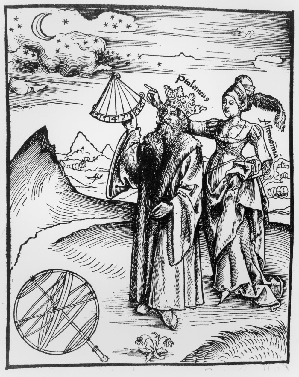 Allegory of Astronomy, from an edition of 'Margarita Philosophica' by ...