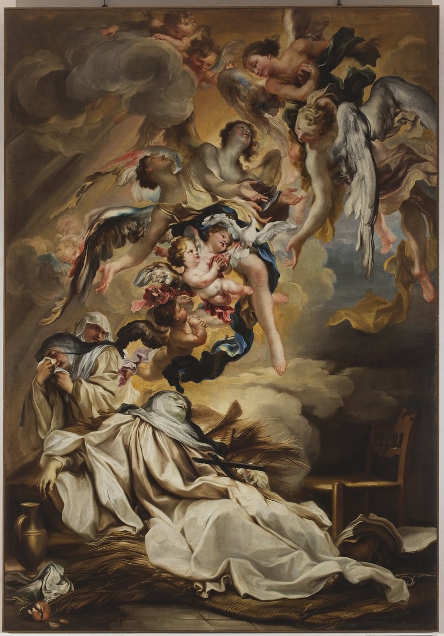 Death of Saint Scholastica, c.1700 by Gregorio De Ferrari