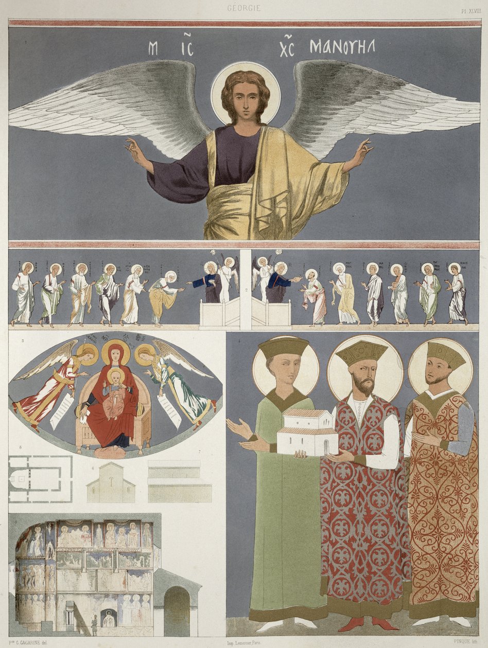 Frescoes from the Orthodox Church of Nekrssi near Dido, plate 48 from 