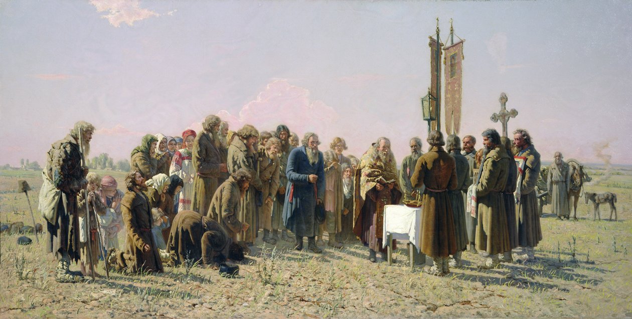Prayer During the Drought by Grigori Grigorievich Mjasoedov