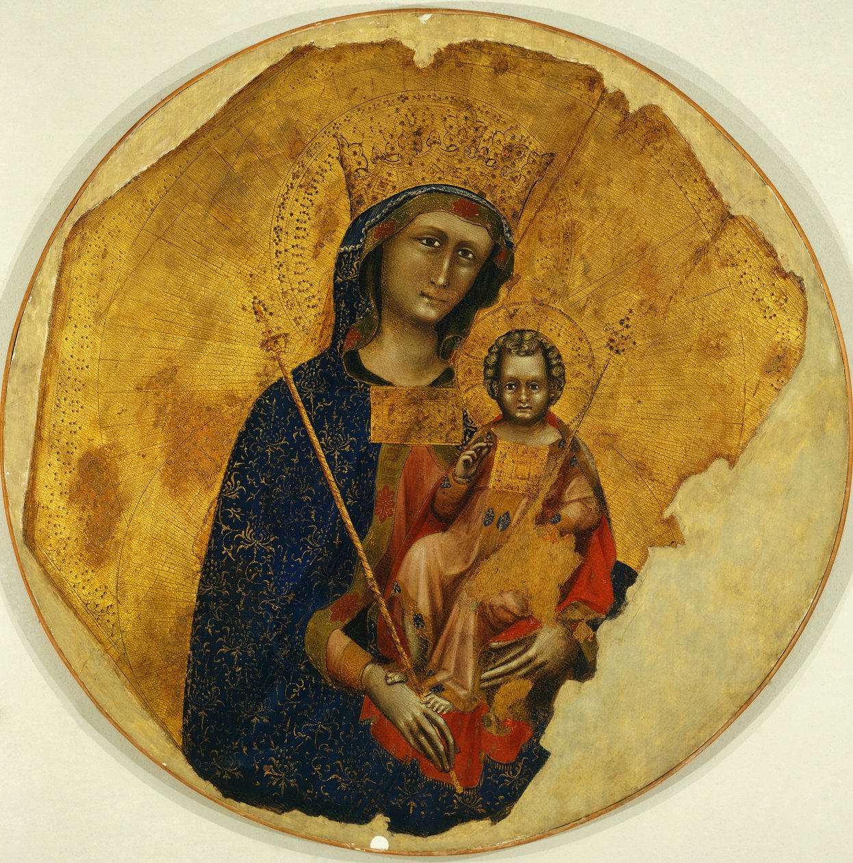 Madonna with Child, by Ridolfo Guariento or Guariento di Arpo by Guariento di Arpo