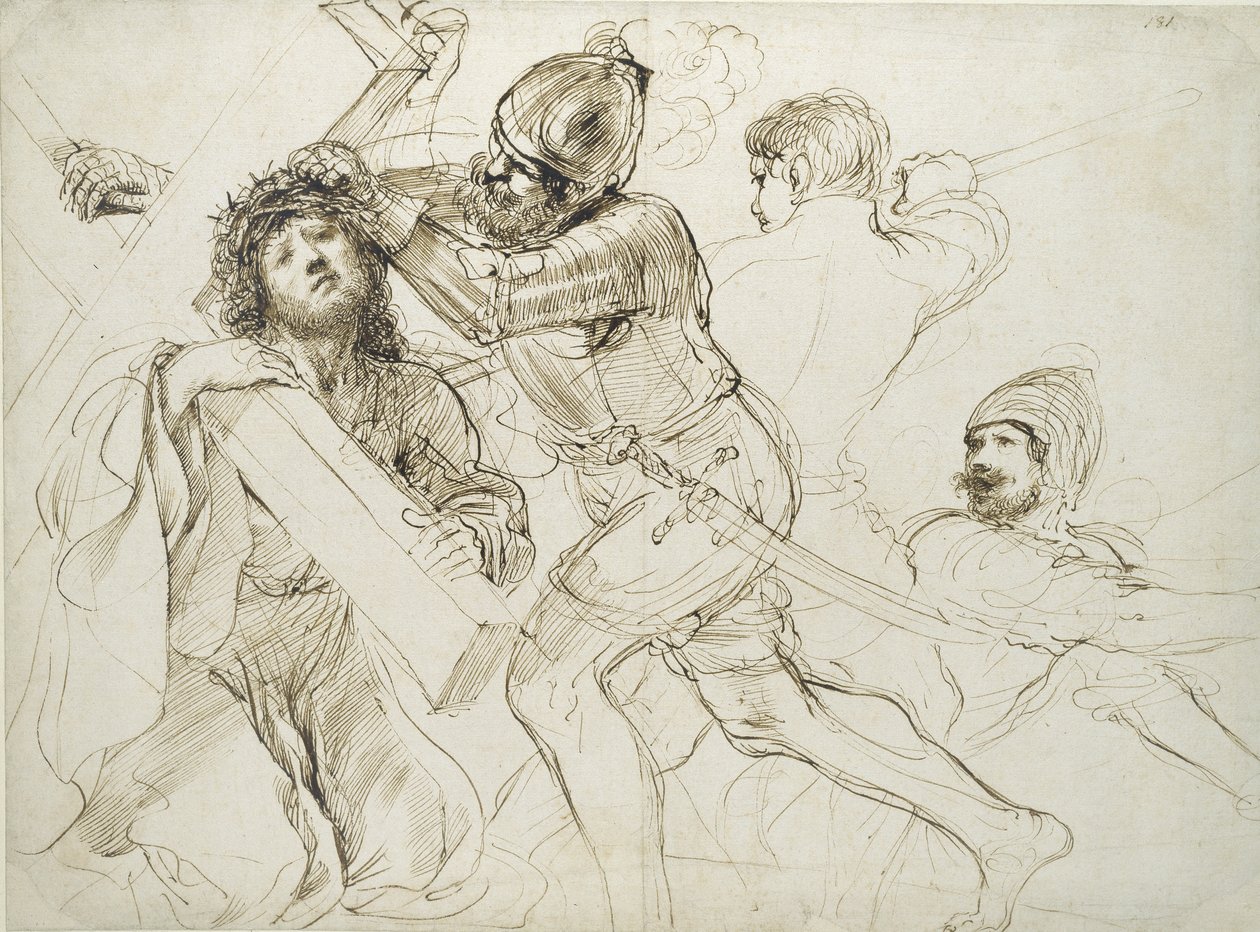 Christ Carrying the Cross by Giovanni Francesco Barbieri