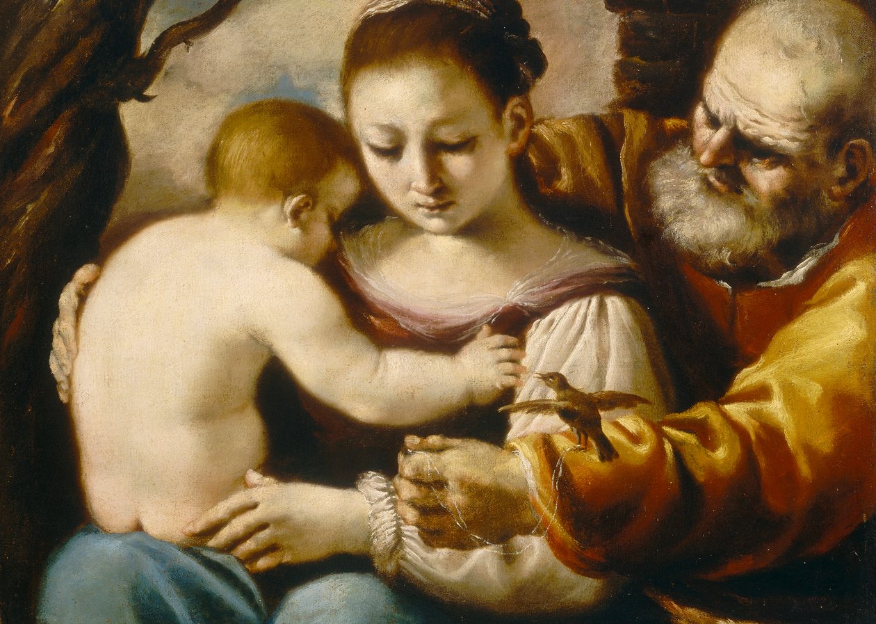 Holy Family by Guercino