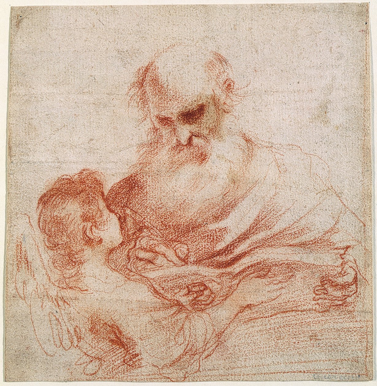 Evangelist Matthew with the Angel by Guercino