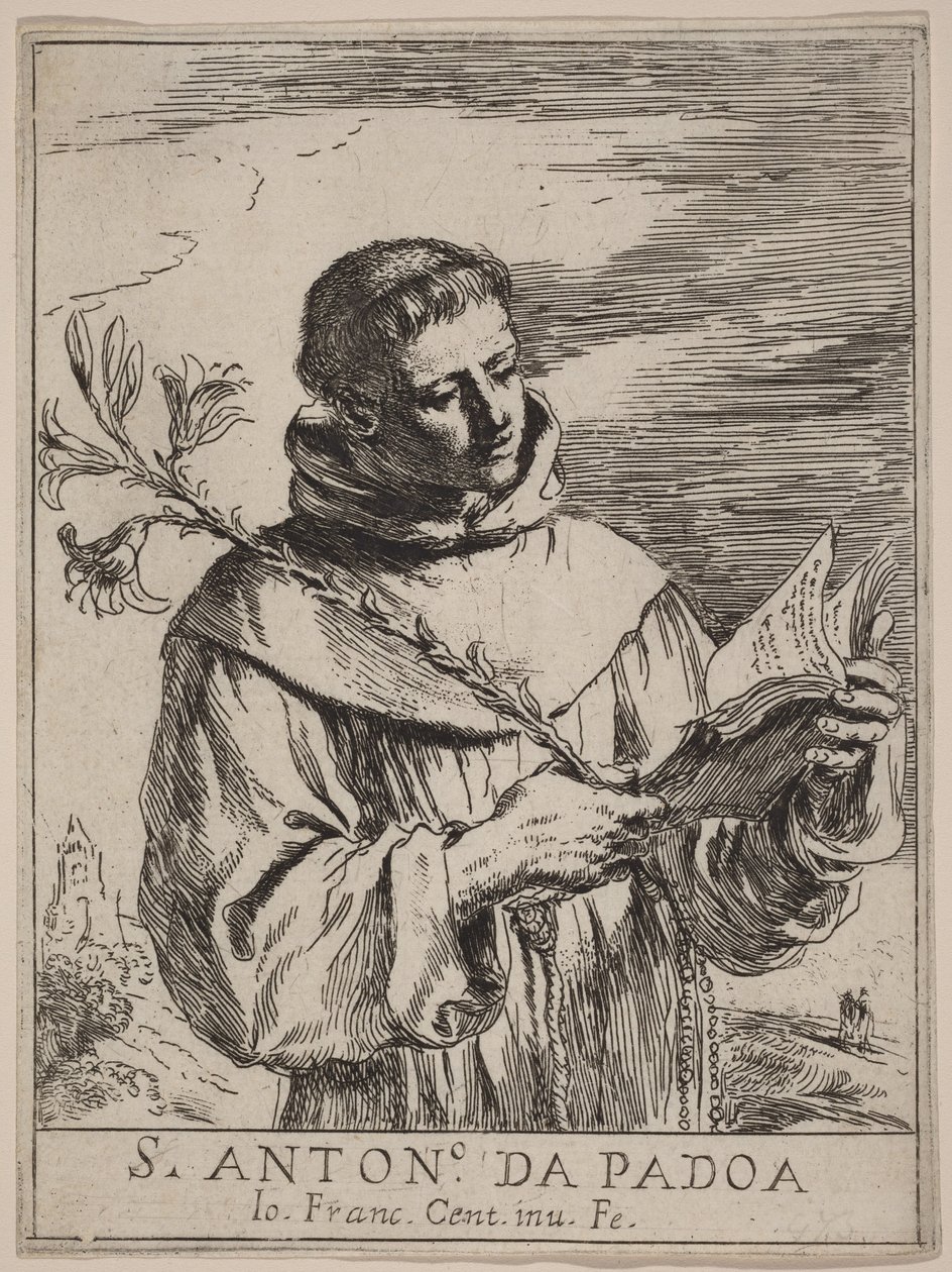 Saint Anthony of Padua by Guercino
