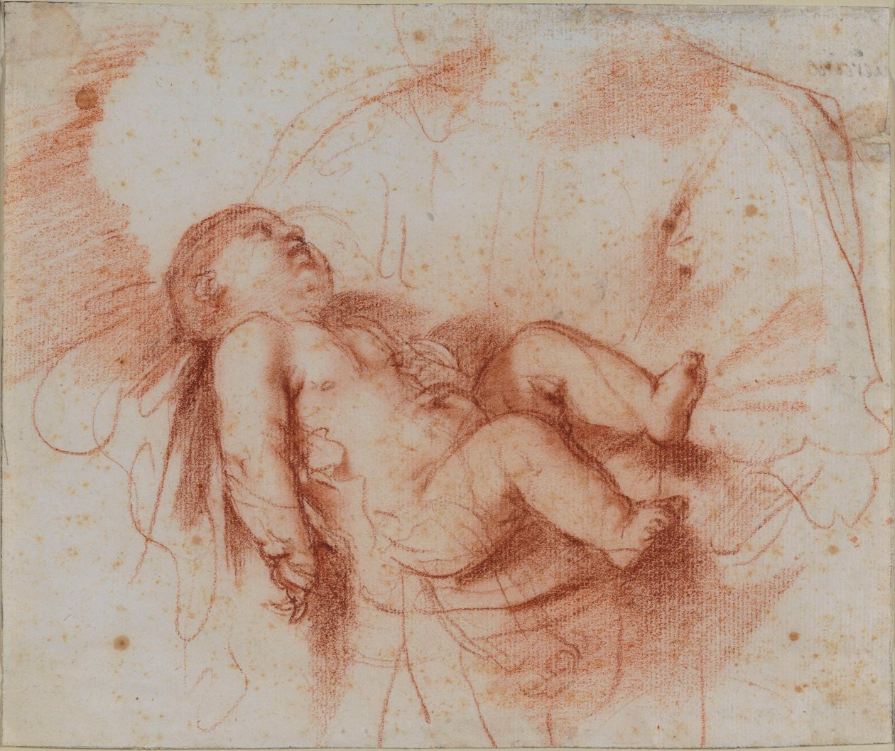 Study of the Infant Christ Child Held by Saint Simeon by Guercino