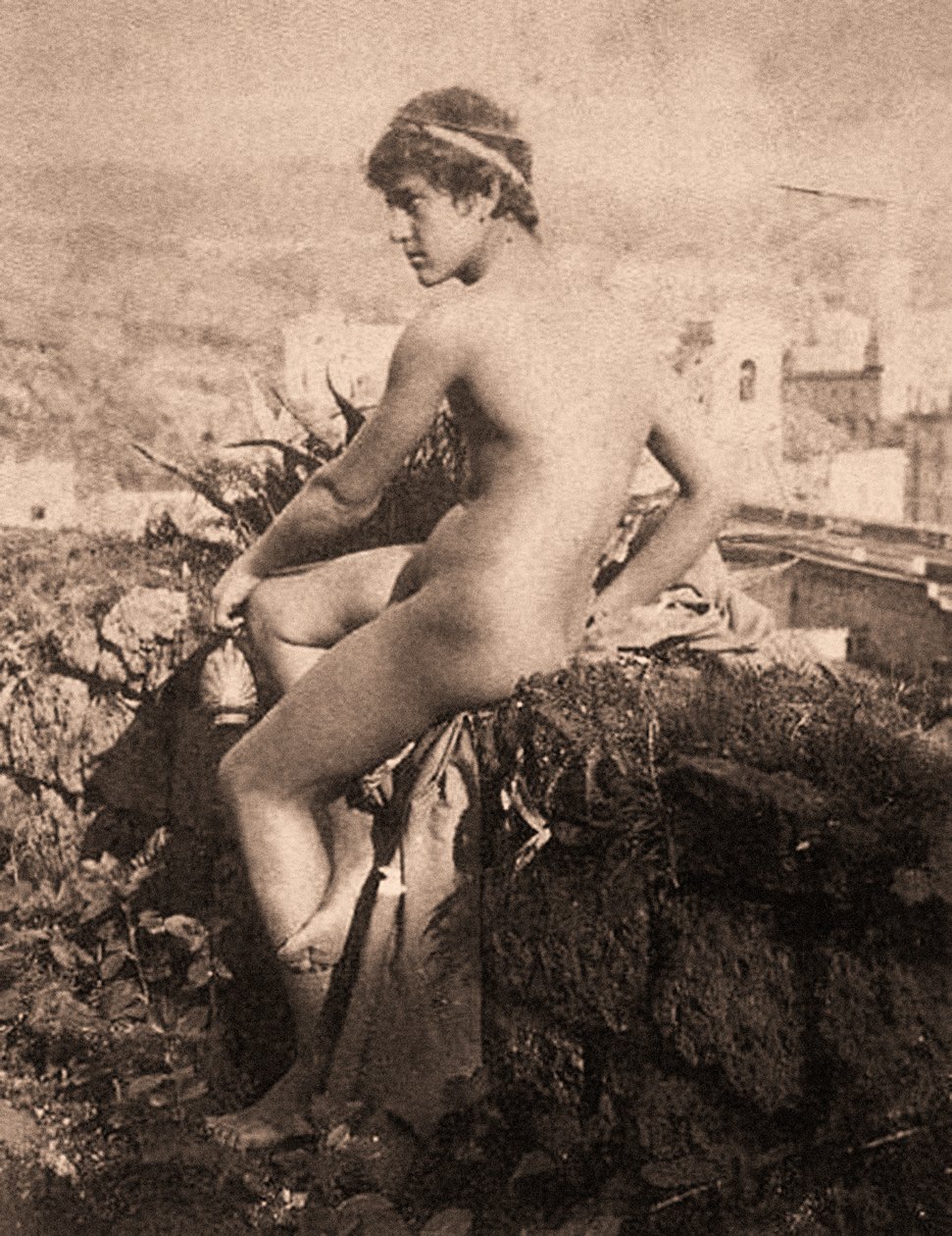 Portrait of Vincenzo Galdi, Posillipo, Naples 1895 by Guglielmo Plüschow