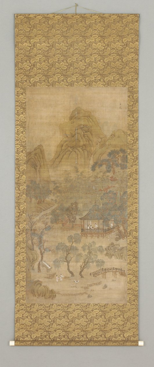 Shanshui (ink and colour on silk) by Gui Xia