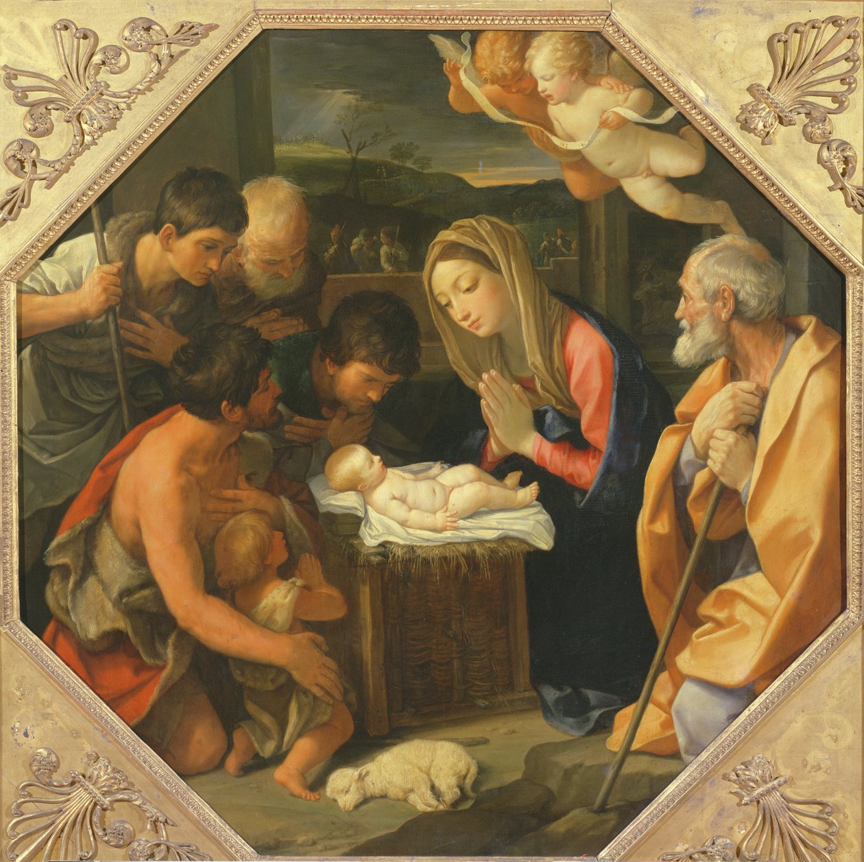 The Adoration of the Shepherds by Guido Reni: Fine art print
