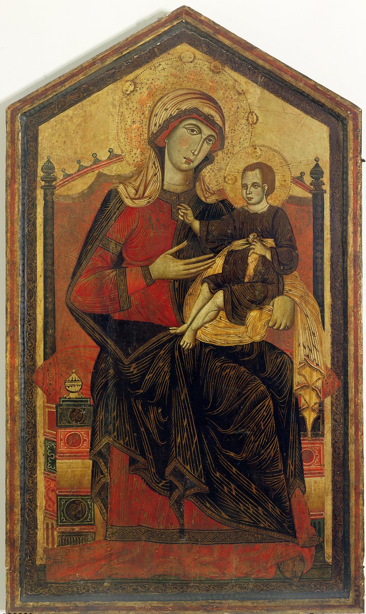Madonna and Child Enthroned by Guido da Siena