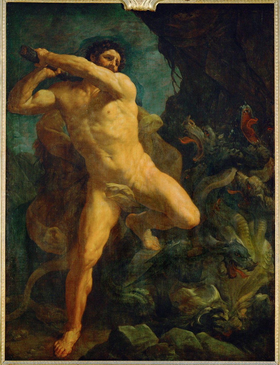Hercules Kills the Hydra of Lerna by Guido (follower of) Reni