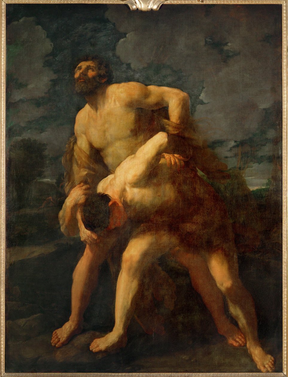 Hercules Wrestles with the River God Achelaos by Guido (follower of) Reni