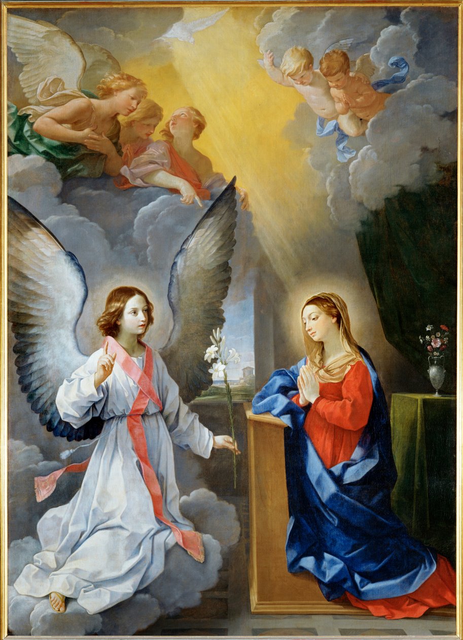 The Annunciation by Guido (follower of) Reni