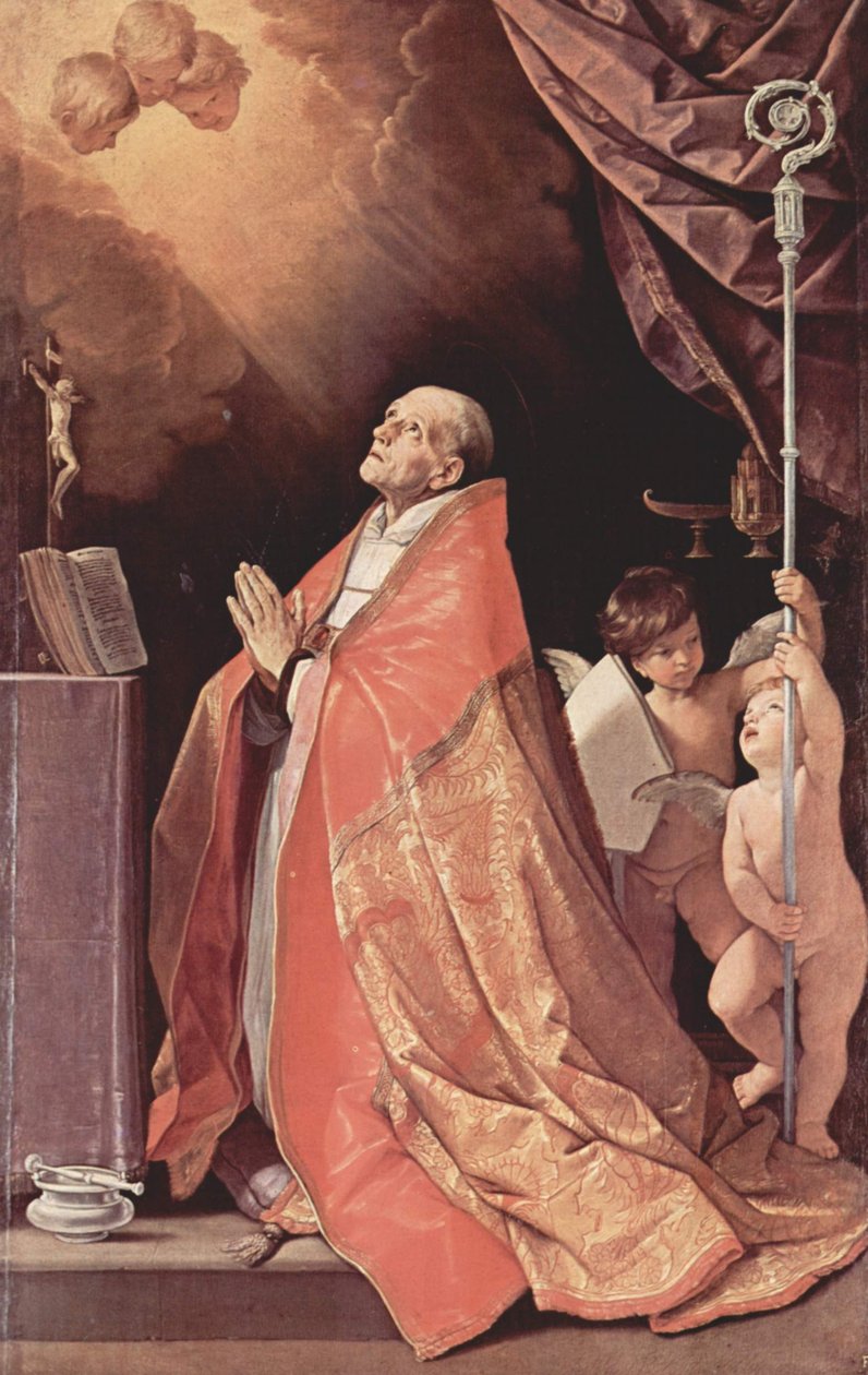 Saint Andrew Corsini in Prayer by Guido Reni