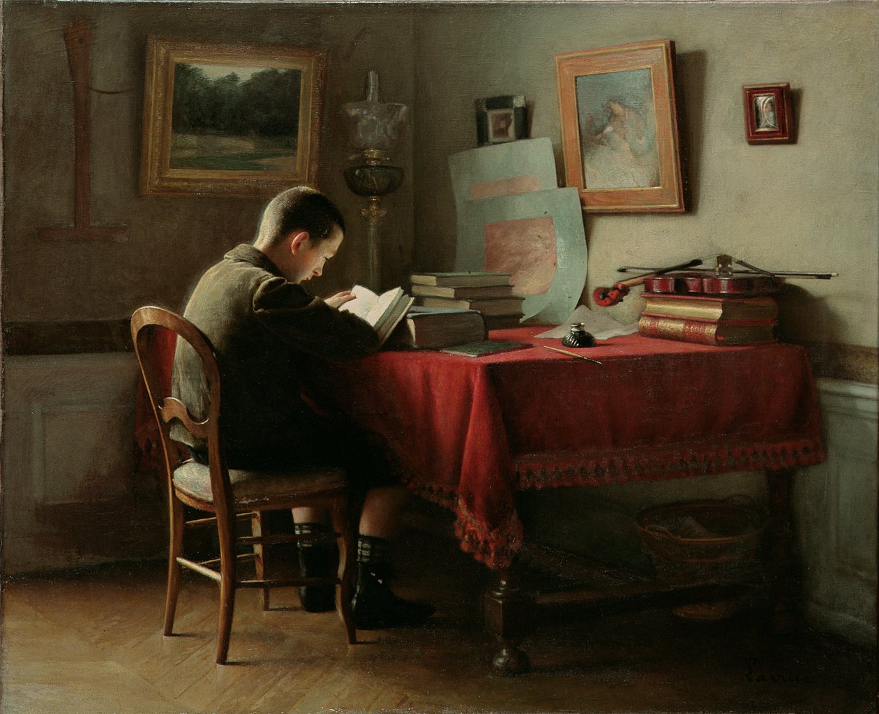 The Studious schoolboy by Guillaume Larrue