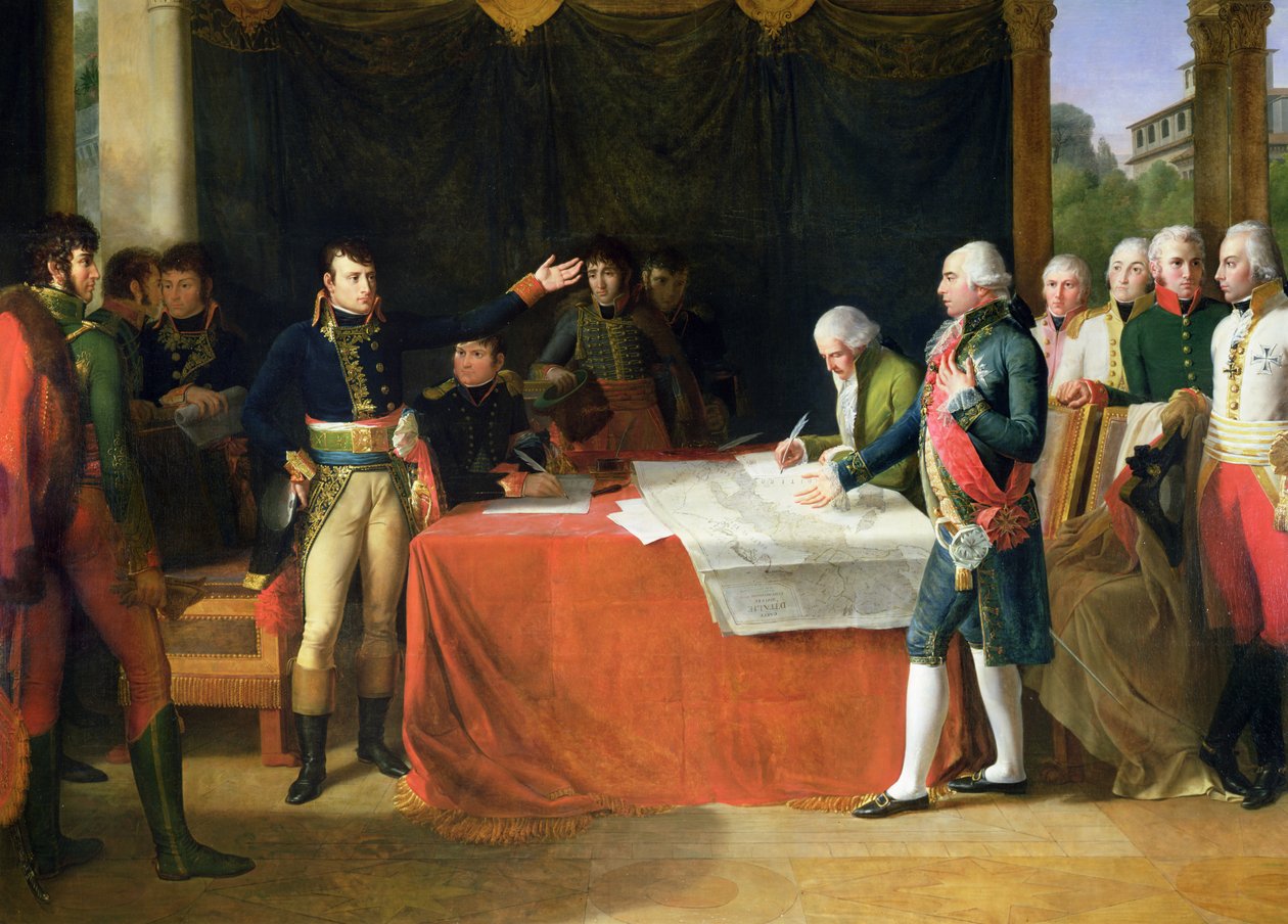 Preliminaries of the Peace Signed at Leoben, 17th April 1797 by Guillaume Guillon Lethière