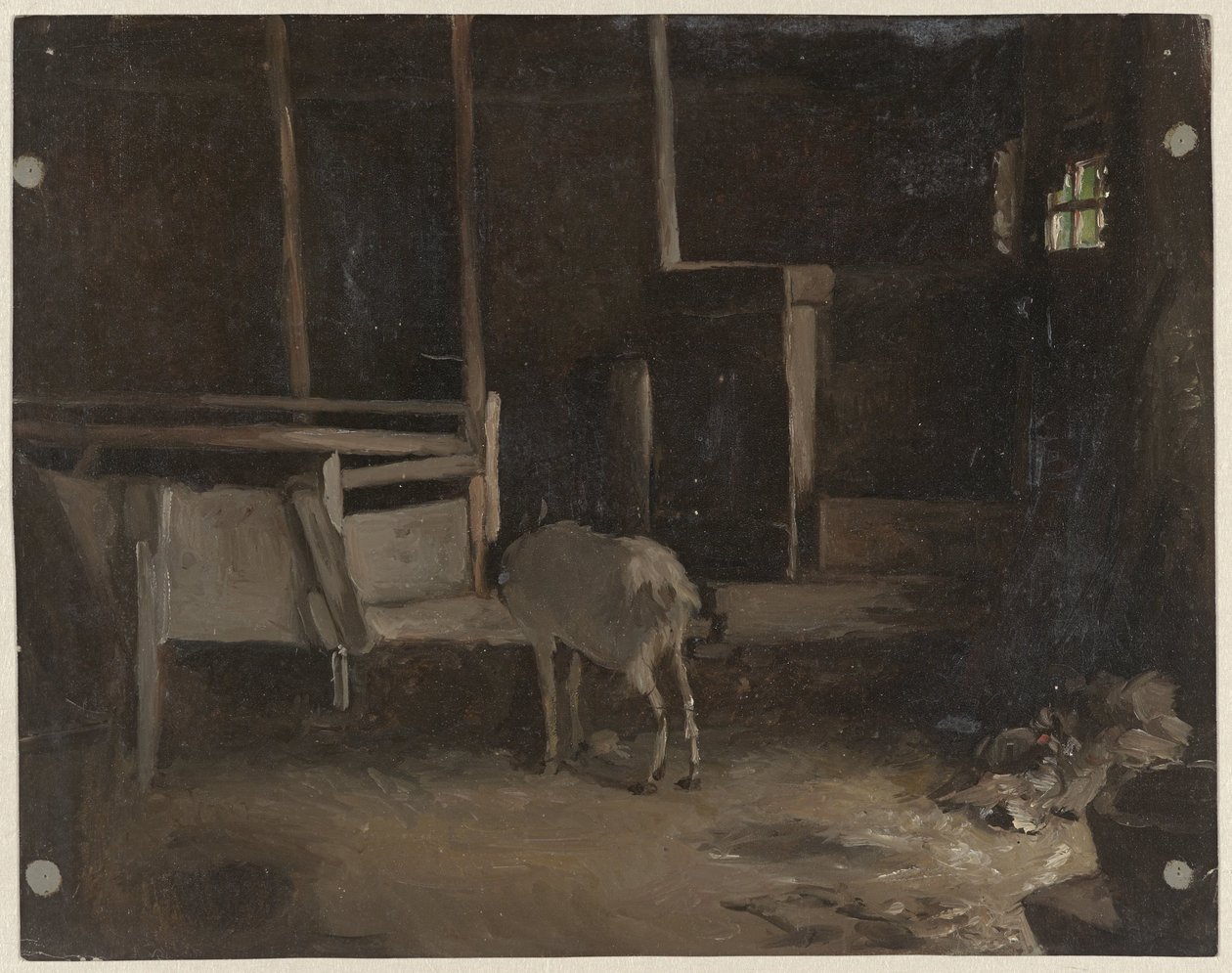 Kid in a Stable by Guillaume Anne van der Brugghen